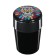 Torso car ashtray with backlight, skull, black