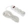 Extension cord Luazon Lighting Eco, 3 sockets, 7 m, 10 A, 2200 W, PVS 3x0.75 mm2, s/c, with dig