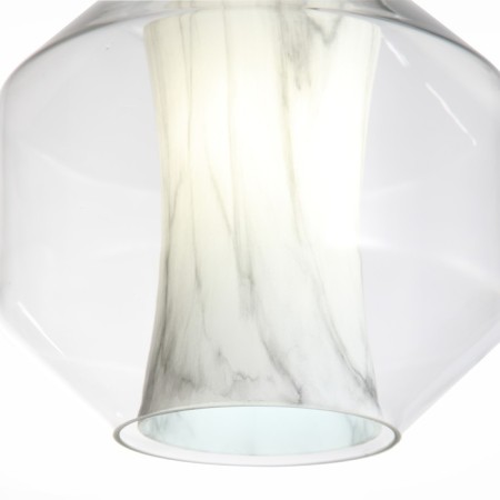 STL LUCE Sus. SL1169.113.01. Marmo. 1x40 W, E27, 24x24x20 cm, black color-8