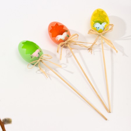 Decor on the Easter "Eggs" stick 3pc 4x12.5x25 cm-2