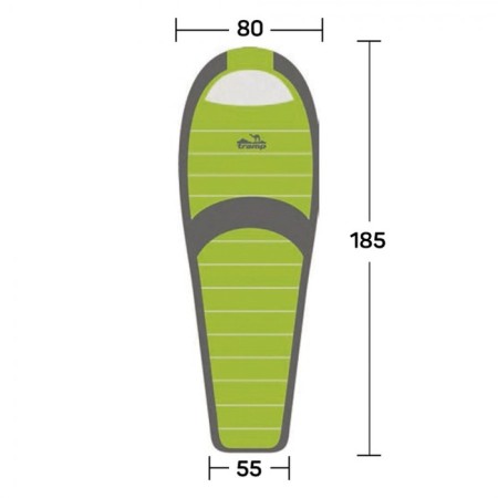 Sleeping bag Tramp Hiker Compact, Coconut, 1 layer, right, 90x185 cm, -5 ° C-9