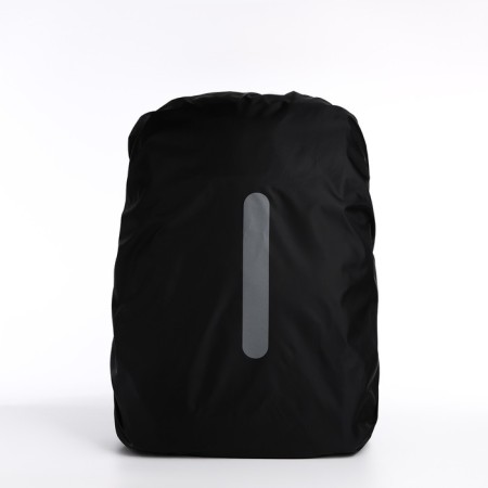 A water -repellent cap for a backpack 45 liters, a reflective strip, black color-1