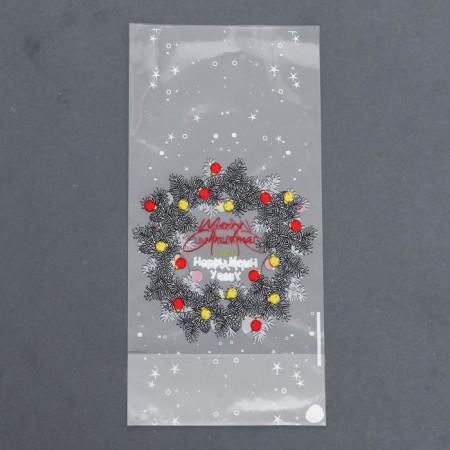 Package Packing BOPP, with a bottom fold, "Wreath" 9*19 cm-2