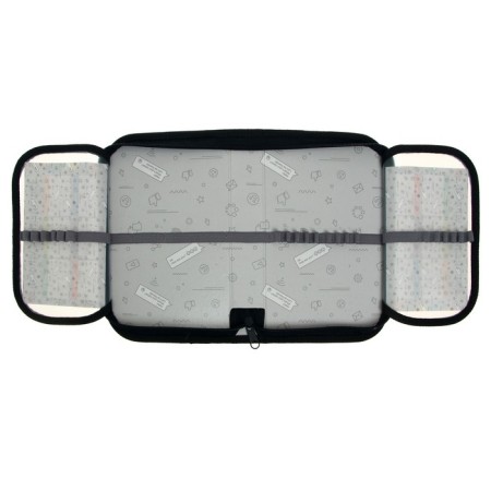 Penal 1 section, 130 x 210 x 40 mm, 2 folding strips, fabric, calligrata top, Content "Mask"-4