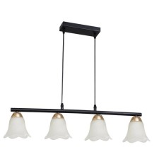 Lumber of the Surveillance Happy light 30137/4bk+GD WT, 4x40W, E27, 75x12x77 cm, gold color
