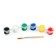 Christmas balls for coloring for the New Year "Kitty Marie". D = 5.5 cm, 2 pcs, paints, a set for creativity