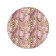 Pareo and beach rug "Golden butterflies", D = 150 cm
