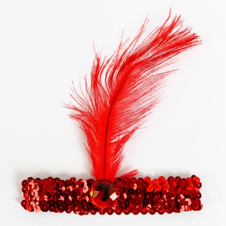 Carnival set "Gatsby party. Brunette ", wig, bandage, beads-3