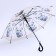 Children's umbrella P/Aut with a whistle "Panda and baby" d = 84 cm, 8 spokes, 65 × 7 × 6 cm