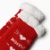 New Year. Women's socks with fur, red color/bear, size 36-40