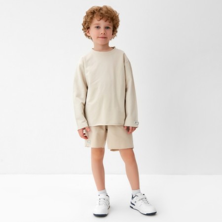 Children's T -shirt with Dl. Rrukawa KAFTAN, p. 34 (122-128 cm), beige-1