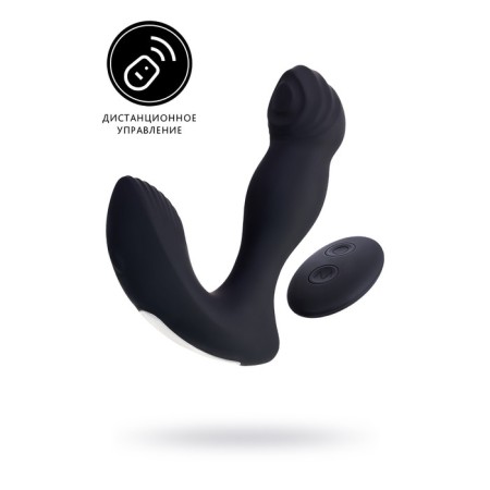 Prostate vibro -stimulator with the remote control mound mounto, silicone, 13.2 cm