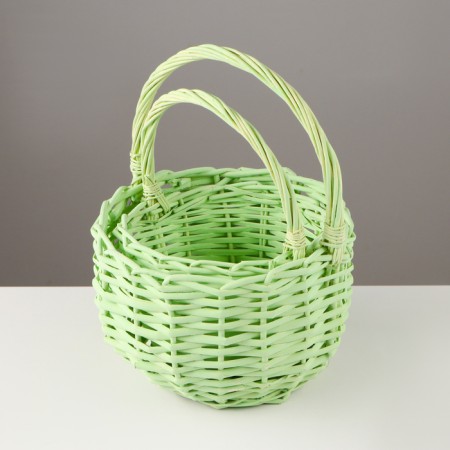 A set of baskets, 2 pcs, 24 × 13 × 26 cm, 19 × 11 × 22 cm, willow-1