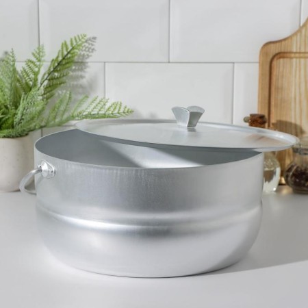 Tourist pot, 8 l, aluminum cover-1