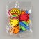 A set of figures from EVA on an adhesive basis "Fruits", 13 gr, color mix