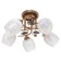Economic light chandelier 1021425YX/5 5XE27, 40W gold/brown/white 52x52x26 cm