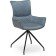 Stol on a metal frame Donel spinning, metal/velor, black/gray/blue 59x62x90 cm