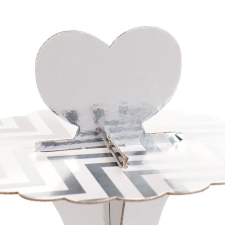 Sigzagi cake stand, silver-1