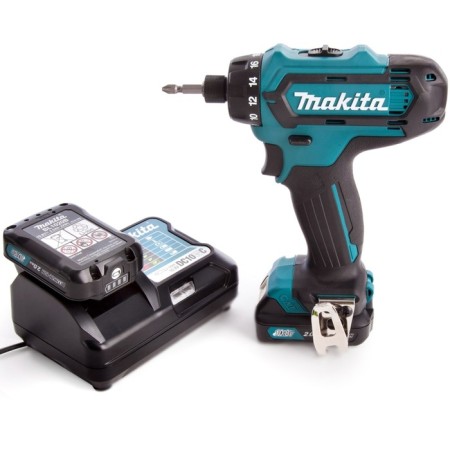 Makita DF033DWAE, 12 V, 2x2 Ach, Li-Ion, 450/1700 rpm, 30/14 Nm, case, case-3