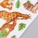 Plastic sticker interior phosphorus "Animals in Africa" ​​MIX 25x20.5 cm