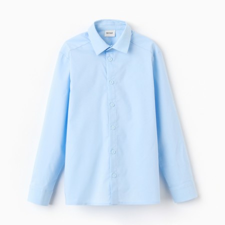 Shirt for the boy Minaku: School Collection, Blue color, height 140 cm-8