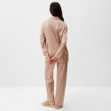 Women's pajamas (shirt, trousers) KAFTAN "Leopard", gold, size 44-46-2
