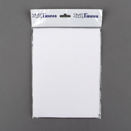 Embroidery canvas, No. 14, 50 × 50 cm, white color-1