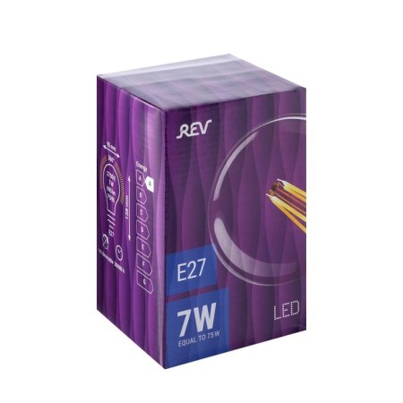 LED LED Rev Led Filament Vintage, G95, E27, 7 W, 2700 K, Ball, Warm Light-4
