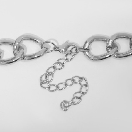 Piece "chain" Cross, Renaissance, Color Silver, 46 cm-3