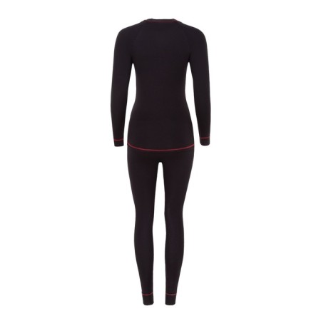 Female thermal underwear (jumper, leggings), black/red color, size 42-9