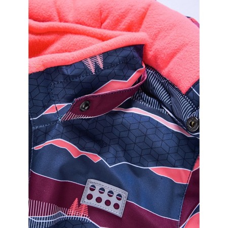 Overalls for the girl, orange color, height 110 cm-5