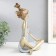Souvenir Polystone "Baby with two tails" white-gold 21x13.5x26 cm