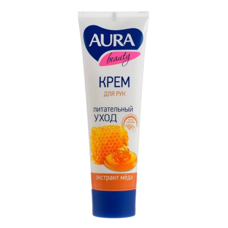 Hand cream Aura Beauty “Nutrition” with D-panthenol and honey extract, 75 ml-2