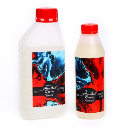 Epoxide resin for drawing, Mixart Resin transparent, 1.5 kg