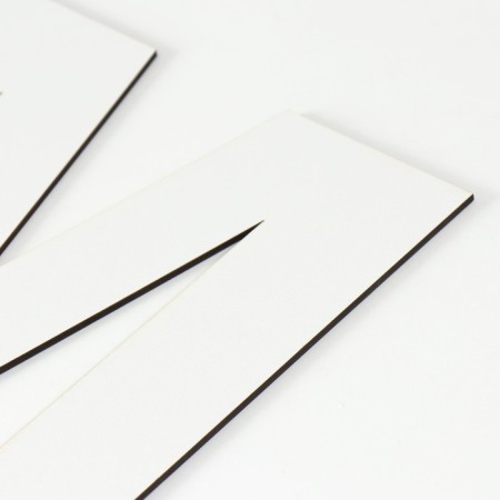 Panel letter "M" 22.5x20 cm, white-1