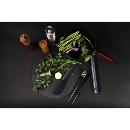 Knife Kuhno ceramic Magistro Black, blade 12.5 cm, handle Soft-Touch, black color-10