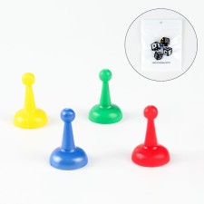 Фишки для настольных игр, набор 4 шт, фишка 2.5 х 1.5 х 1.5 см,