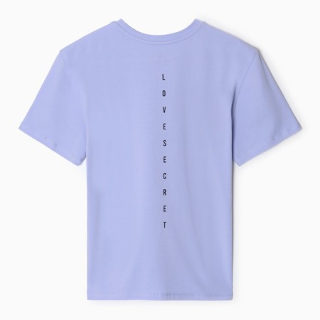 T-shirt female, lilac color, size One size (42-46)-3
