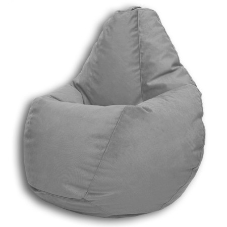 The hand-bag “pear” is positive carat, size l, diameter 80 cm, height 100 cm, velor, color gray color-1