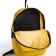 Youth backpack on a zipper, waterproof, 3 outer pockets, yellow color