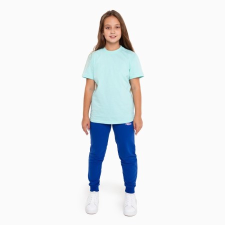 Брюки для девочки, цвет синий, рост 140-2