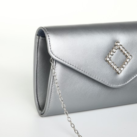 Female bag on a magnet, silver color-3