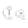 Furniture lock tundra, adjustable, 45-58 mm.