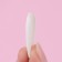 Patching nails, 24 pcs, ballerina shape, white color
