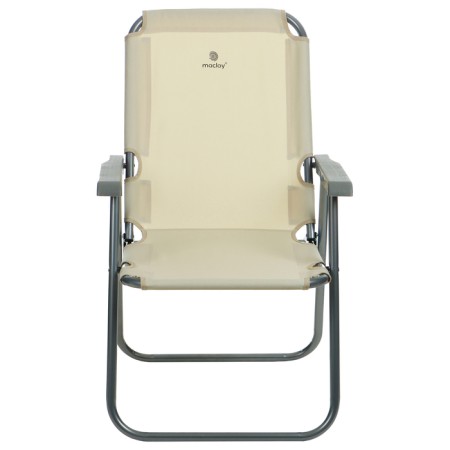 Folding chair, 55 x 54 x 88 cm, up to 120 kg, beige color-5