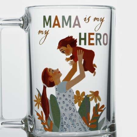 Glass mug "Fitness. Mom ", 320 ml-1