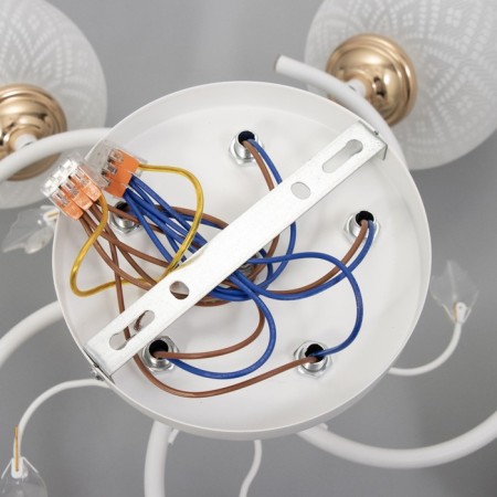 Frida chandelier 5he27 40W white-gold 58x58x27 cm Bayerlux-8
