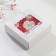 Lapal petals "Red and white roses" set 9 pcs 4.5x12.6x12.6 cm