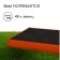 Galled flowerbed, 50 × 50 × 15 cm, orange, “quadro”, Greengo