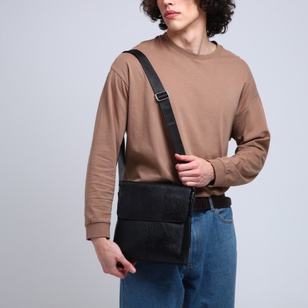 Male bag, black color-5